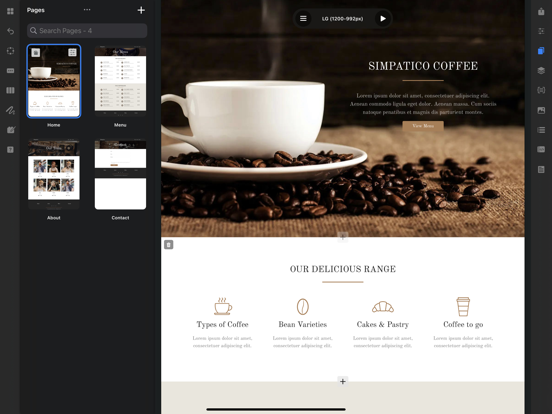 Blocs - Website Builder iPad screenshot 6 - Productivity app
