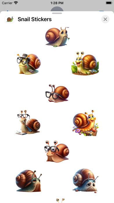 Screenshot #2 pour Snail Stickers