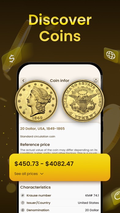 CoinScan: Identify Value Rare. Screenshot 3 - AppWisp.com CoinScan: Identify Value Rare. Screenshot 3 - AppWisp.com