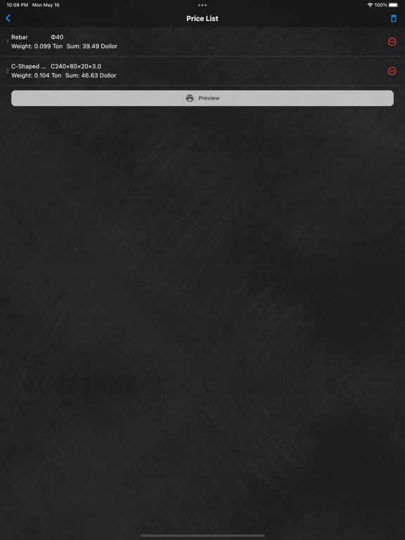Screenshot #6 pour Steel weight calculator Pro