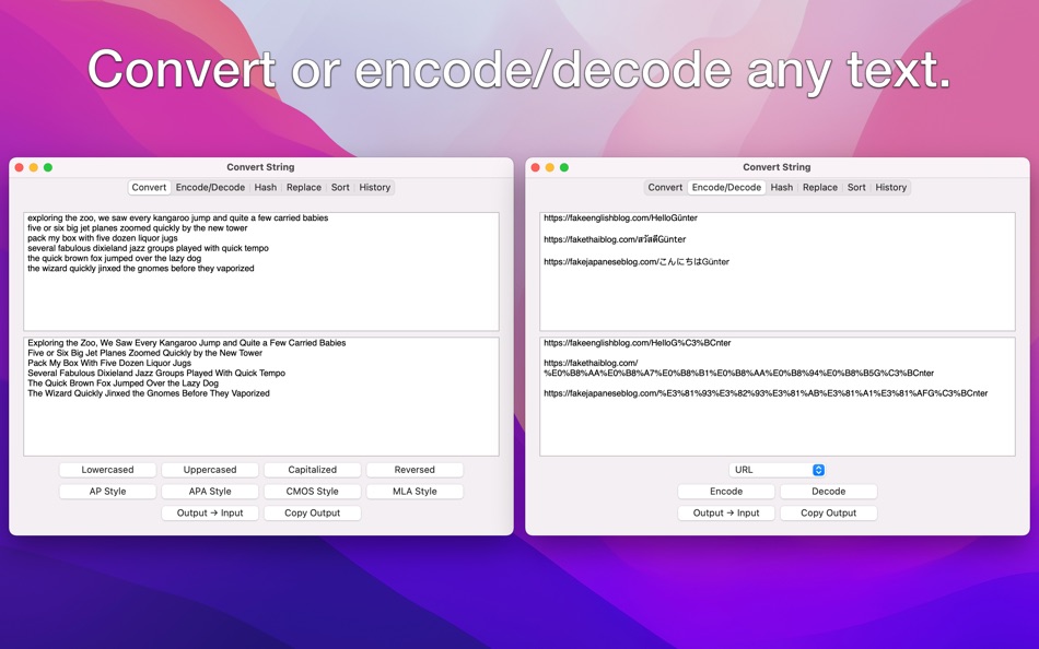 Convert String - 1.3.0 - (macOS)