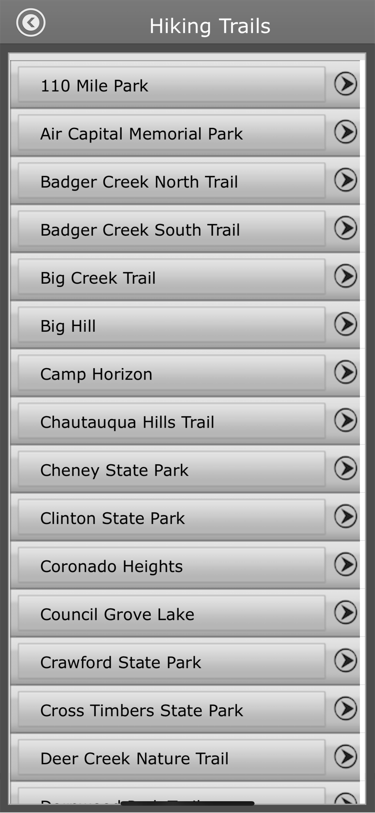Kansas -Camping & Trails,Parks