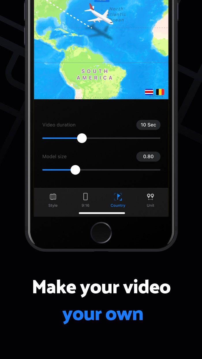 TravelAnimator Journey Route