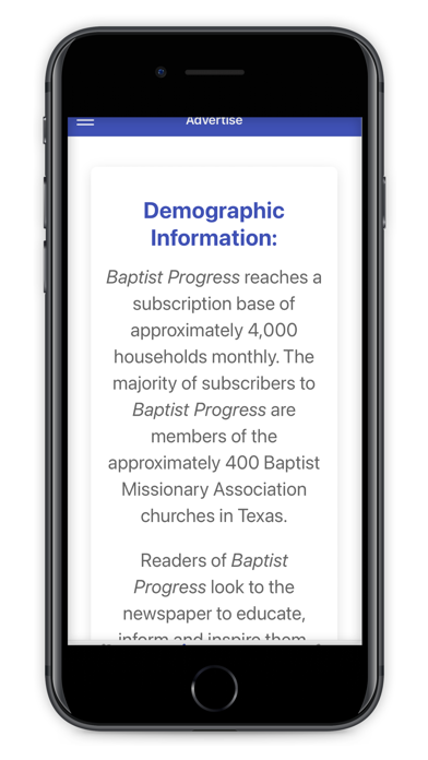 Baptist Progress Screenshot