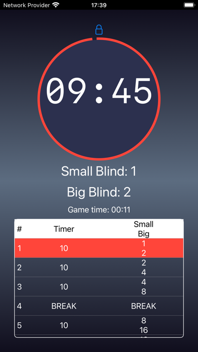 Poker Blinds Tracker and Timerのおすすめ画像2