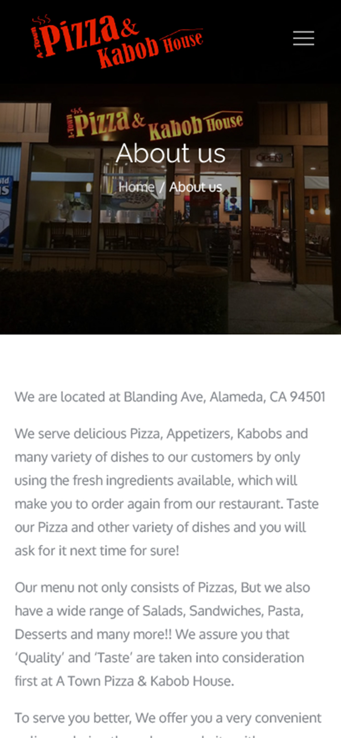 A Town Pizza And Kabob House