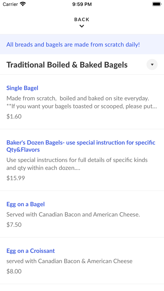 #3. Manhattan Bread & Bagel (iOS) 由: ChowNow