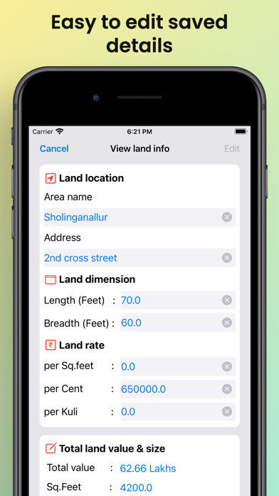 Land Note Screenshot