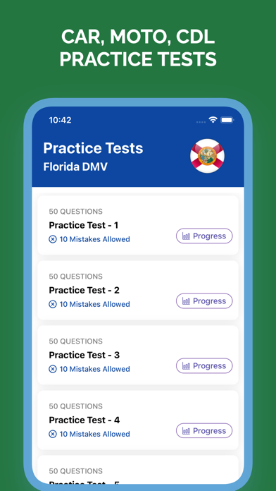 Florida DMV Permit Test Screenshot