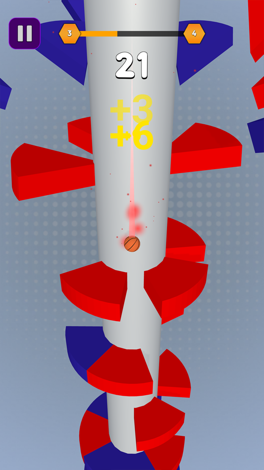 #4. Ball Drop 3D : Bouncy Ball (iOS) 由: Usama Aziz