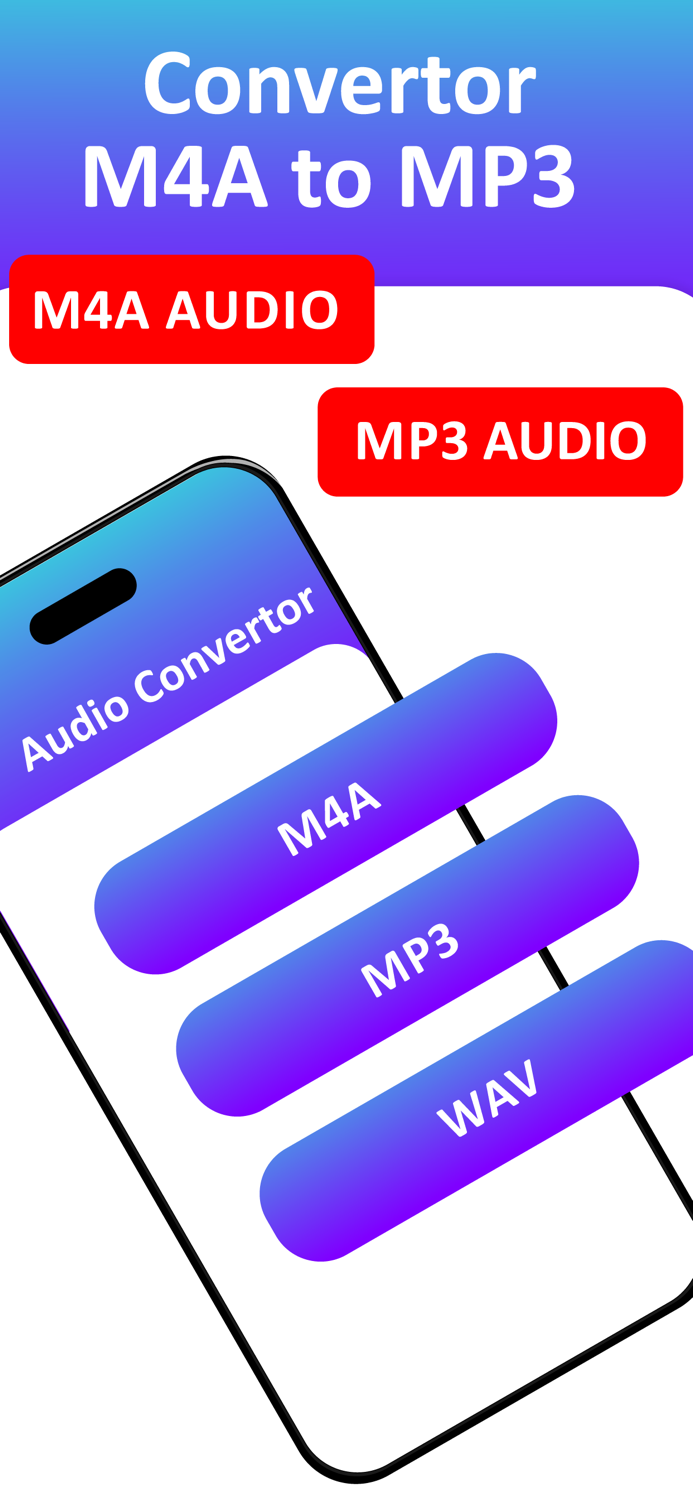 Audio Convert to MP3 M4A WAV