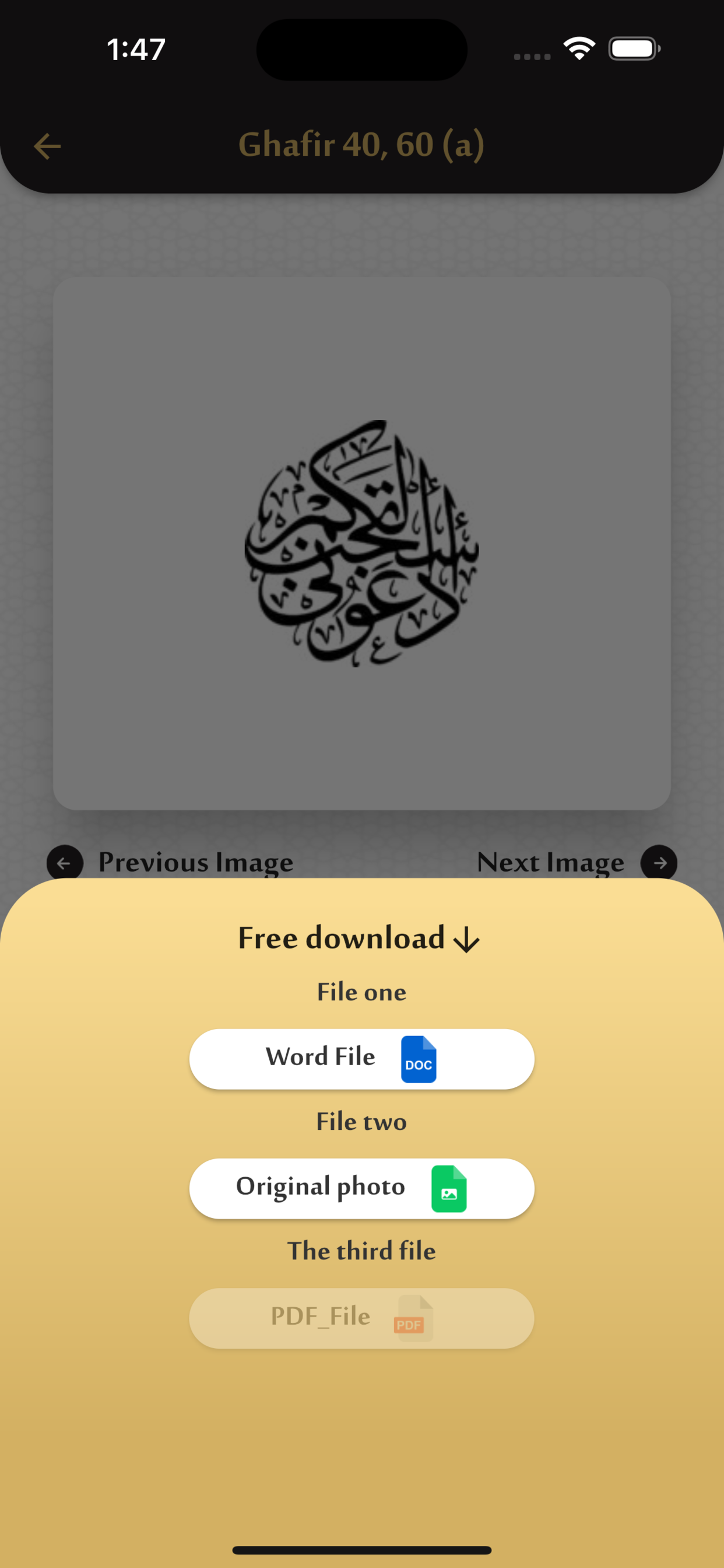 Islamic Calligraphy (FIC)