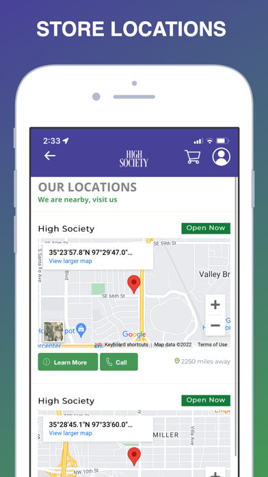 High Society Dispensary Screenshot