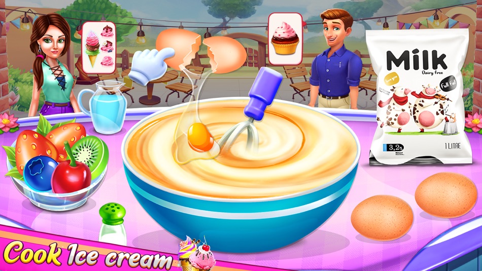 Ice Cream Cupcake Baking Games - 1.1 - (iOS)