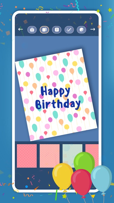 Create birthday greeting cards screenshot 2