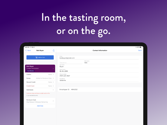 Vinoshipper iPad screenshot 2 - Business app