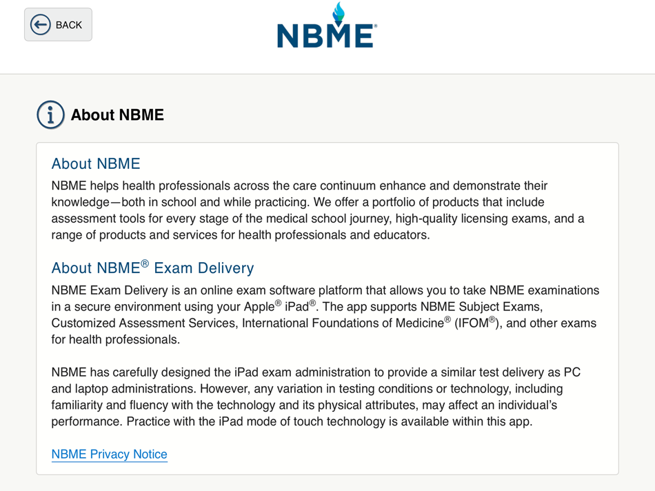 #2. NBME Exam Delivery (iOS) 由: Internet Testing Systems (ITS)