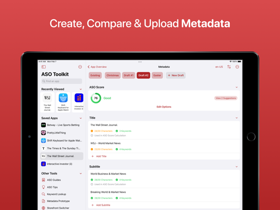 ASO Toolkit by Redbox Mobile iPad app afbeelding 1
