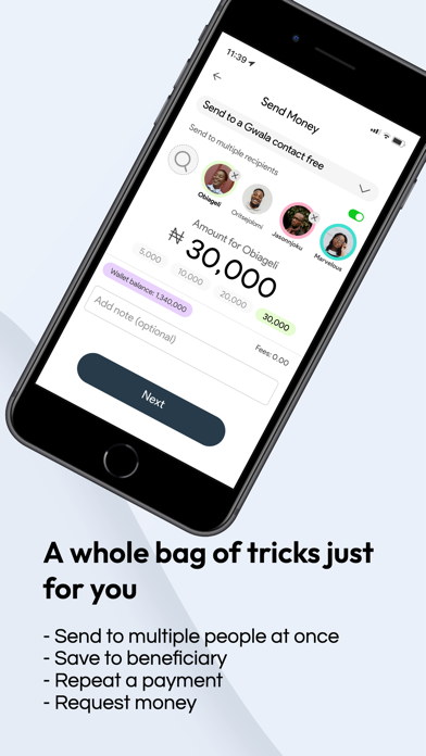 Ourgwala - group banking app Screenshot