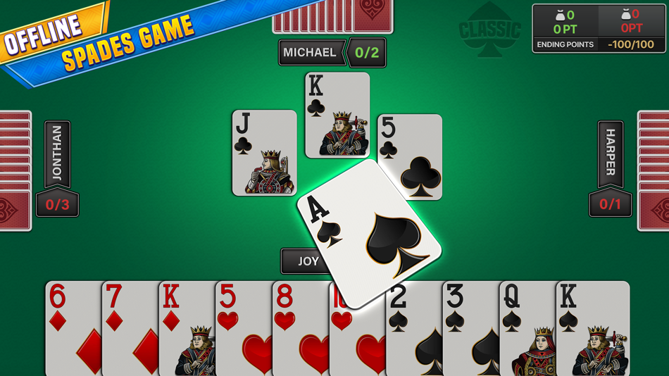 Spades - Offline Card Game - 1.0 - (iOS)