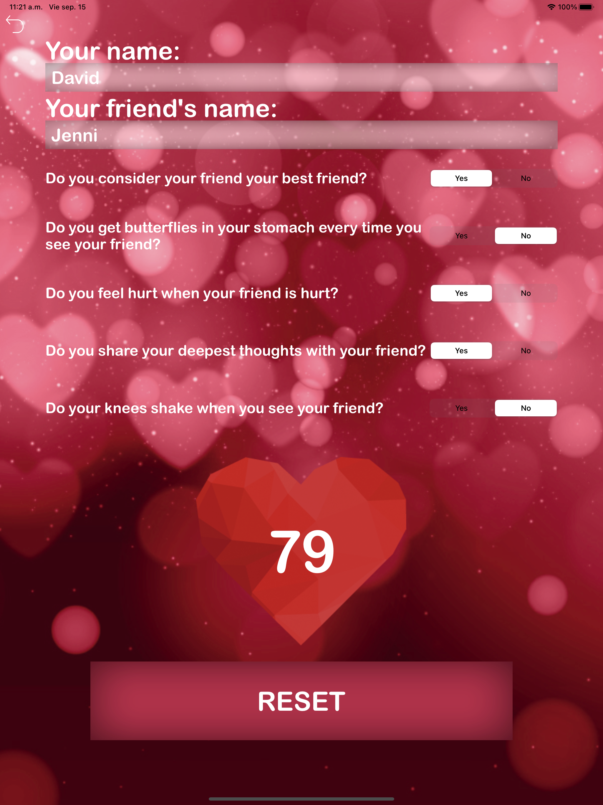 Love calculator compatibility