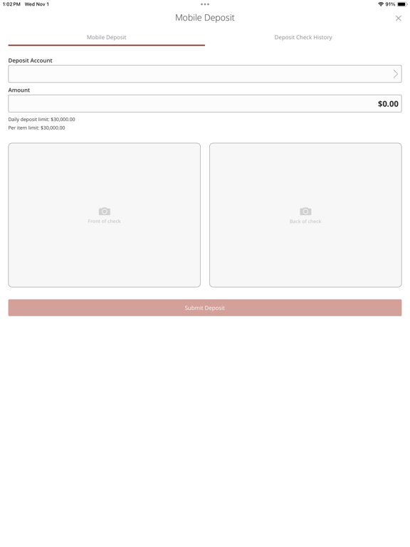 Leader Bank Digital Banking iPad screenshot 5 - Finance app