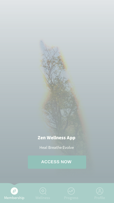 Zen Wellness App Screenshot