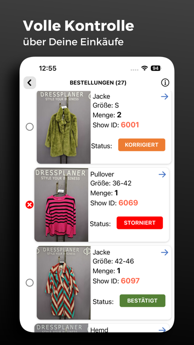 DRESSPLANER Screenshot
