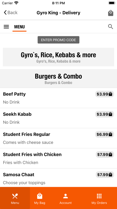 Gyro King App Screenshot