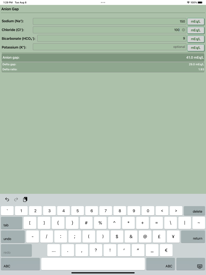 Anion Gap Calculator Pro