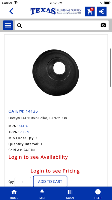Texas Plumbing Supply Screenshot