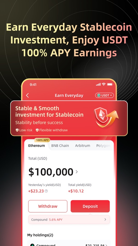 #4. Echooo : Crypto AA Wallet&DeFi (iOS) 由: Echooo Labs Pte Ltd