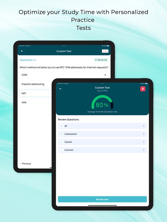 CCNA & CCNP CISCO Exam Prep iPad screenshot 4 - Education app