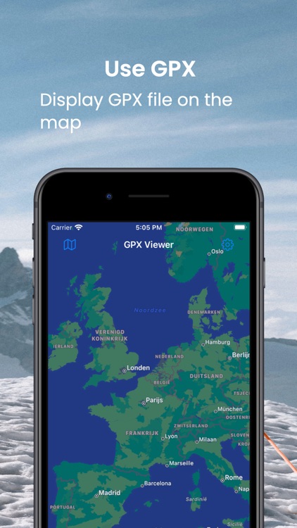 GPX viewer - map