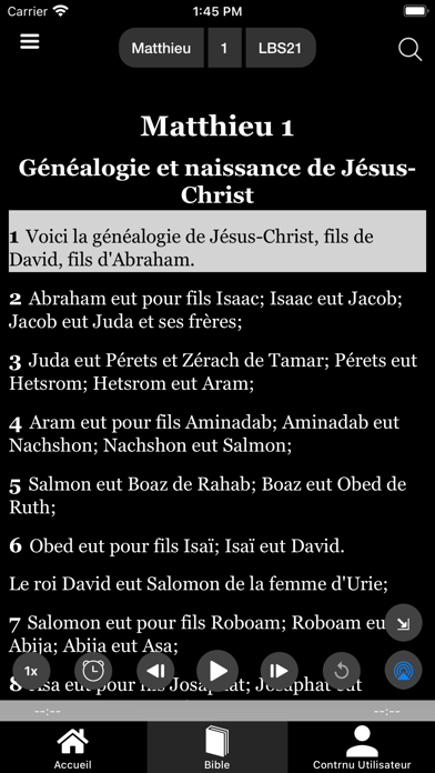 Screenshot #3 pour Ecouter la Bible Ensemble