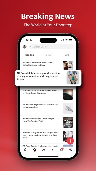 GETTR - A Marketplace of Ideas Screenshot