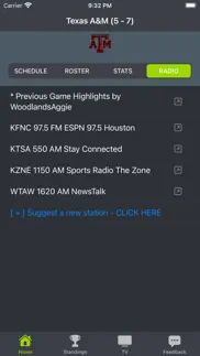 texas a&m football schedules iphone screenshot 4