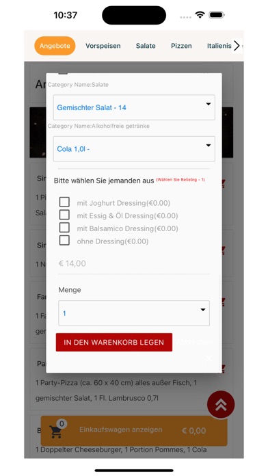 Screenshot 3 of Roma Pizza Schierling App