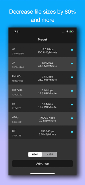 Captura de tela do Video Compressor Gold