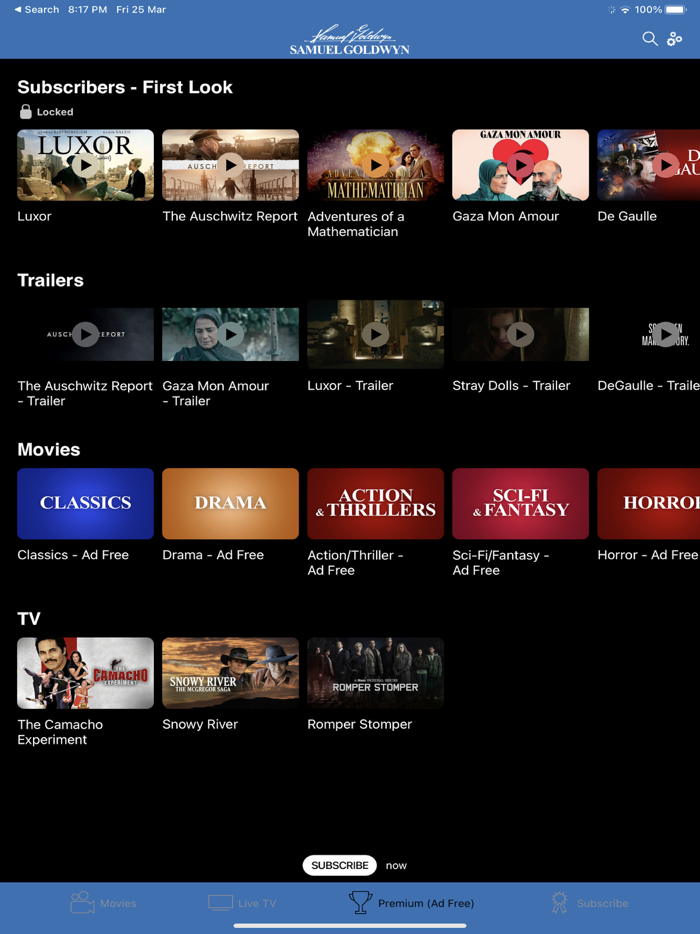 Samuel Goldwyn – Watch Movies