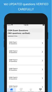 cism exam updated 2024 iphone screenshot 1