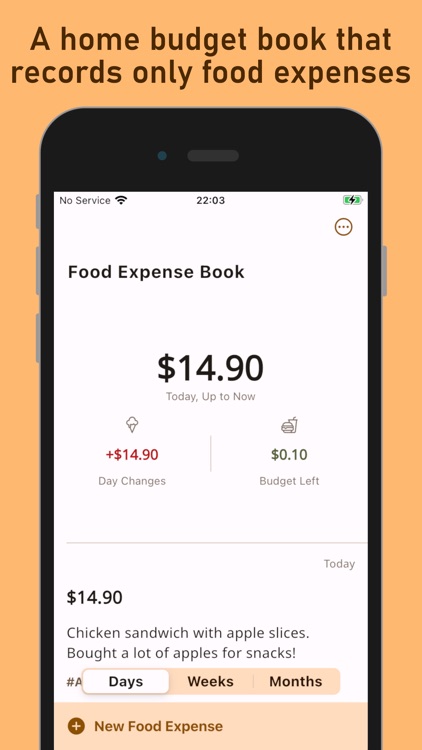 Fook - Food Expense Book