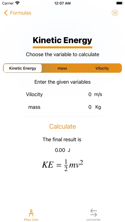 Phys Calc |حاسبة الفيزياء