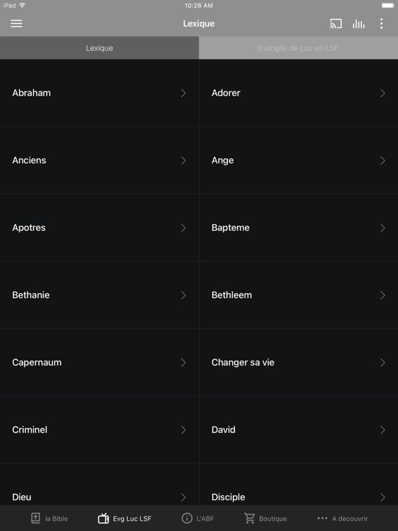 Bible Française Société screenshot 2