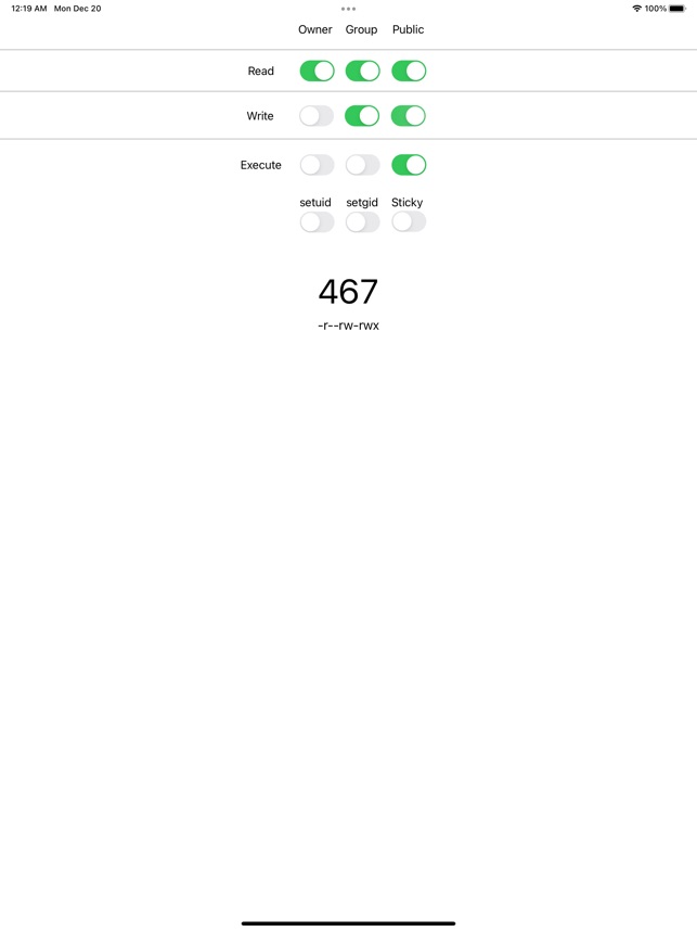 Chmod Calculator On The App Store