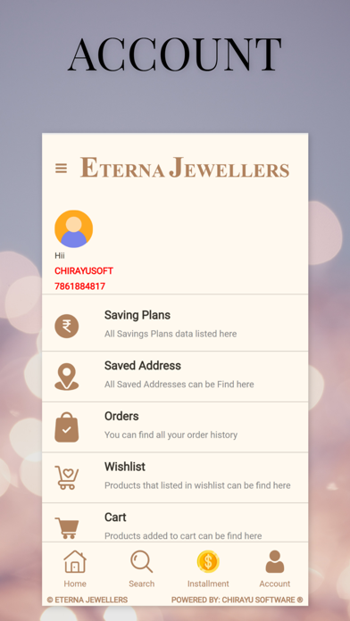 Eterna Jewellers Screenshot