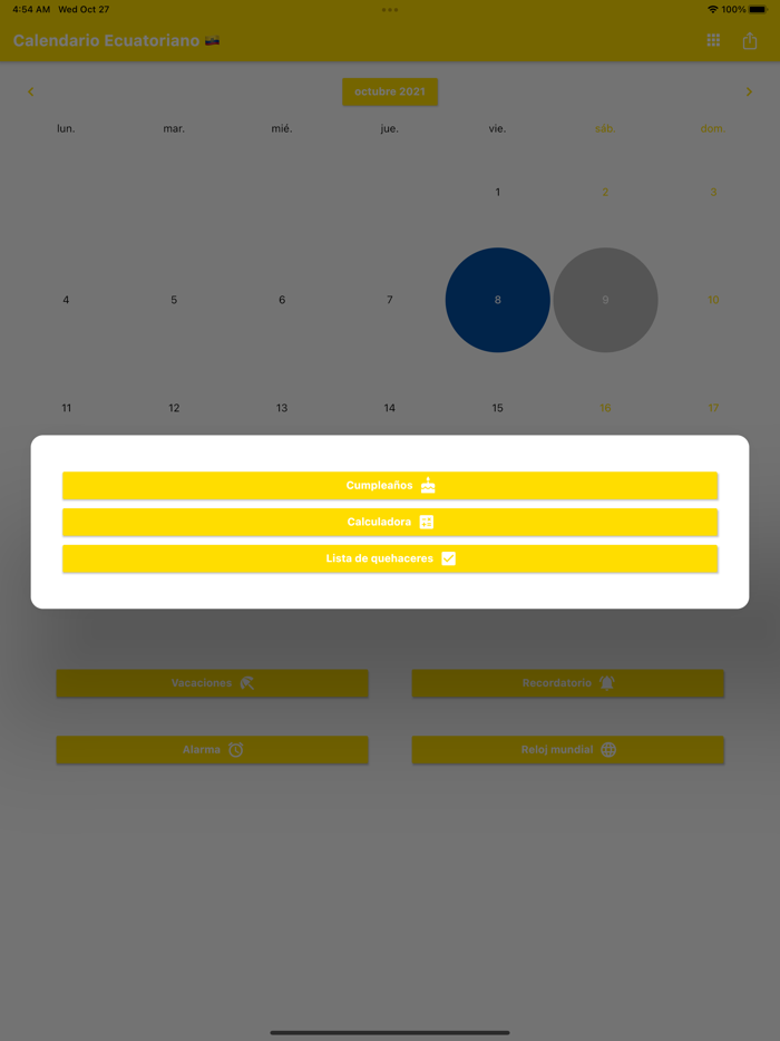 Calendario Ecuatoriano 2023