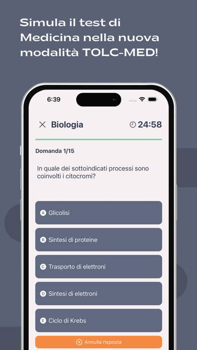 MedQuiz - TOLC Medicina Screenshot