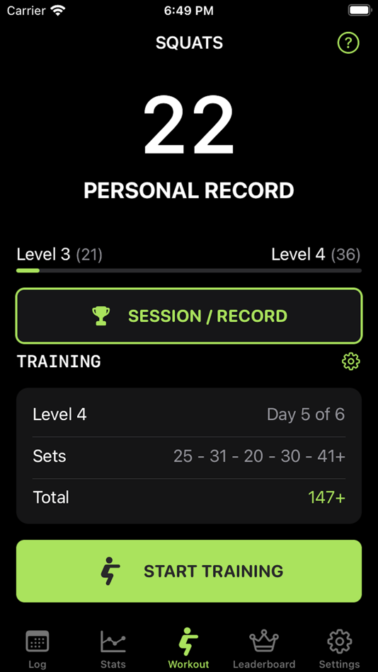 Squats 200 - Fitness Trainer - 1.1.1 - (iOS)