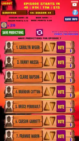 Game screenshot Fantasy Reality TV apk